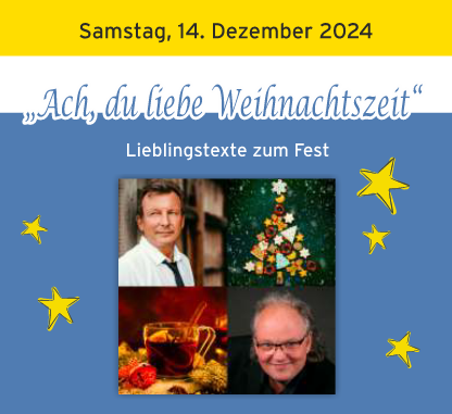 Ach du liebe Weihnachtszeit, Liedtexte zum Fest mit Frank Suchland und Stephan Winkelhake